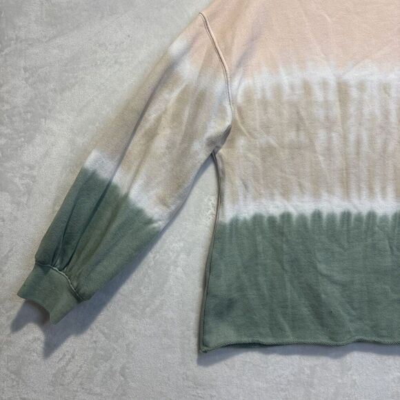 Rails Women's Reeves Sherbert Tie Dye Terry Sweatshirt Raw Hem Size Small - Picture 9 of 15